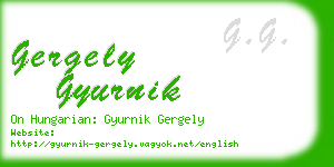 gergely gyurnik business card